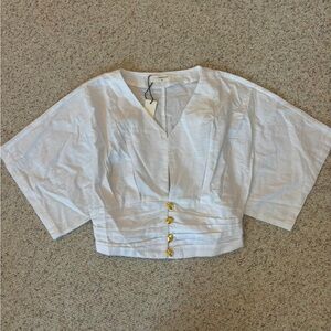 Commense Kimono Sleeve Button Top NWT